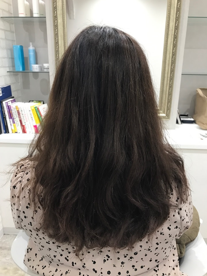 髪質改善 扱えないかかりすぎたパーマを落ち着かす質感リメイクなパーマ落とし しほさん の髪 京都四条烏丸 くせ毛と縮毛矯正に専門特化した美容師 関口恭章のブログ