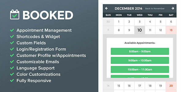 Booked v1.4.8 - Appointment Booking for WordPress