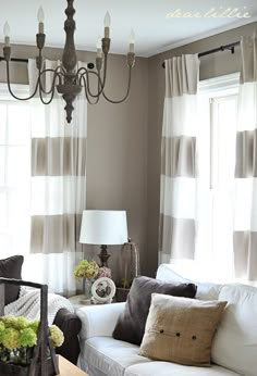 Stripe Curtains on Pinterest