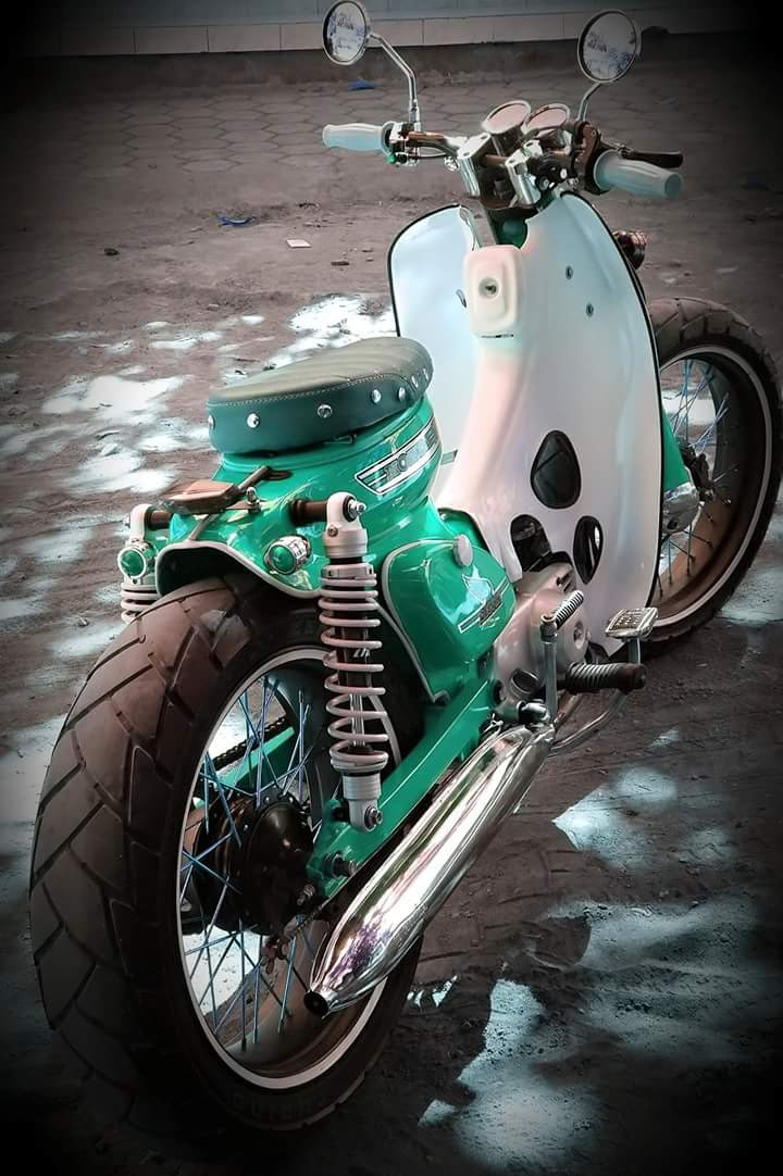 Modifikasi gaya Street Cub  lumayan tuh buat lucu dan 