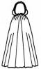 Picture of a cloak. Costume history and fashion history of cloaks.