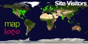 Locations of Site Visitors