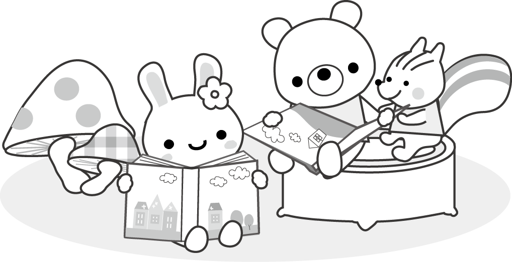 秋イラスト きのこ 読書の秋 お月見 十五夜 無料イラスト