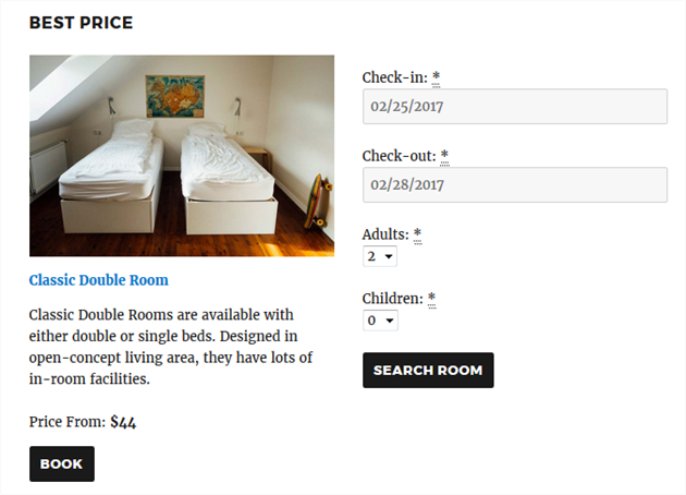 wordpress hotel reservation plugin
