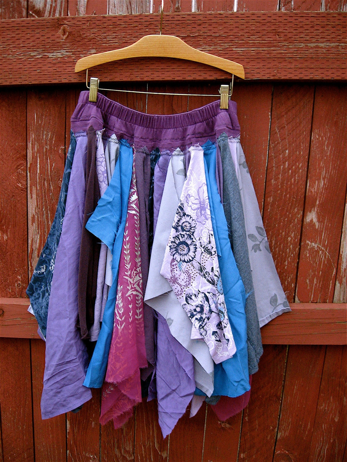 Twilight Pixie Skirt - Medium to Large - Tattered Shabby Chic Eco