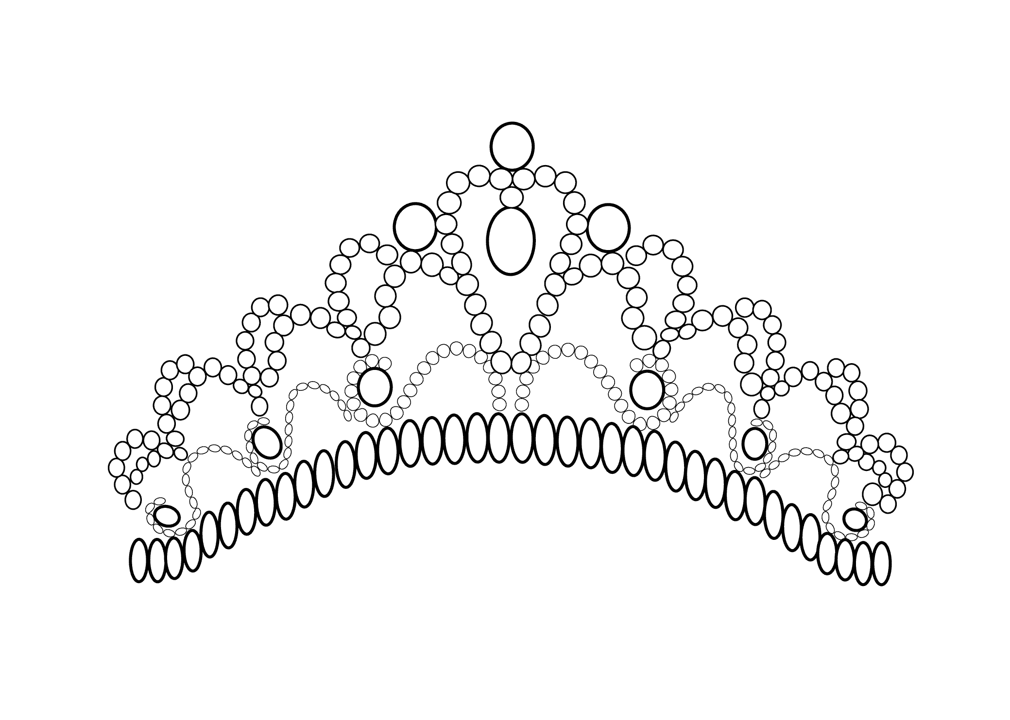 Crown coloring pages to download and print for free