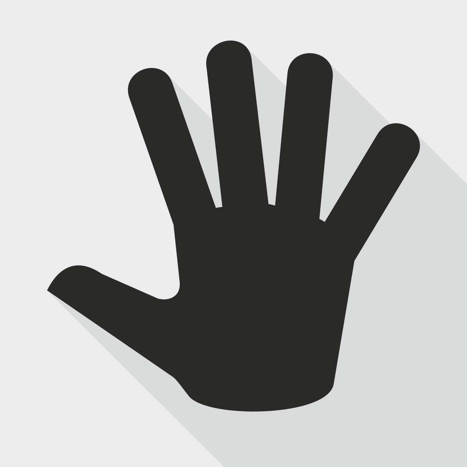  Vector  for free use Black hand vector 