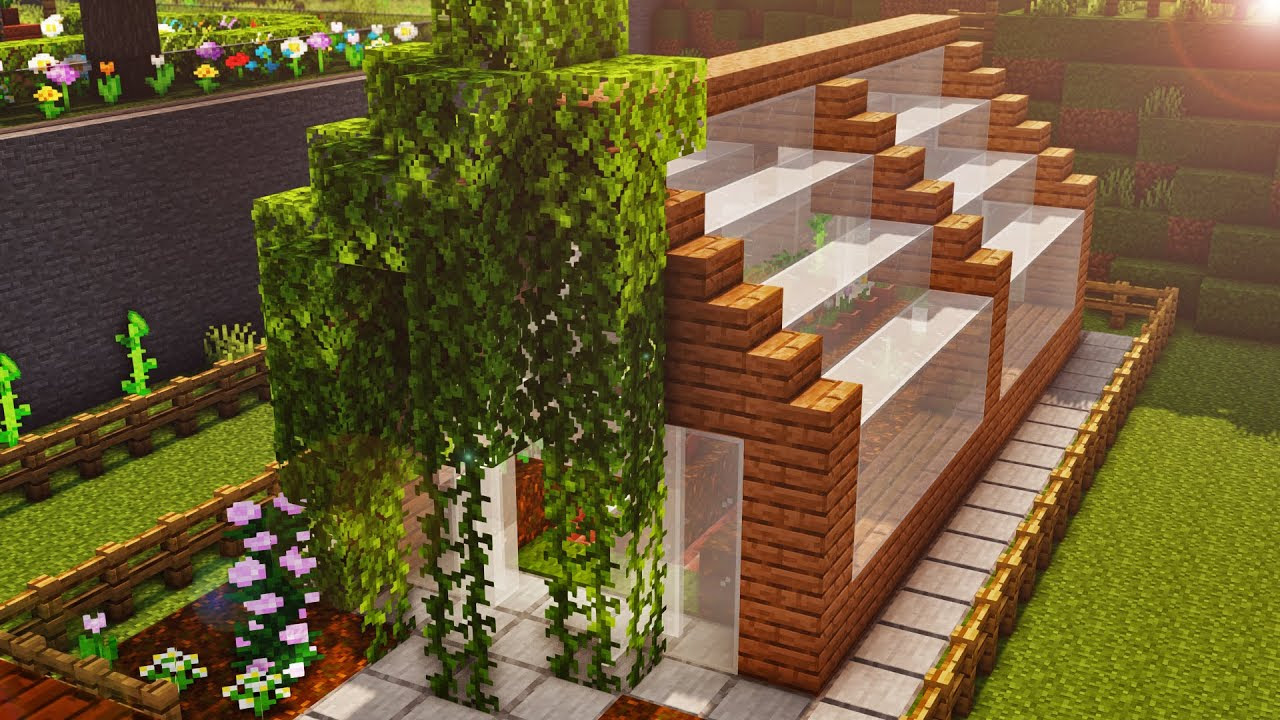 ☯ Minecraft Gardening 101 Greenhouse Tutorial 2 (HD