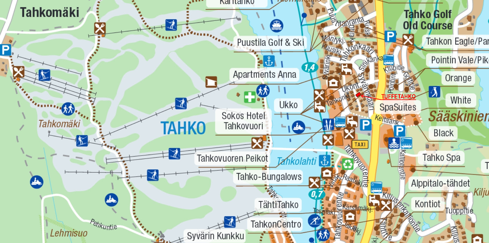 kartta tahkovuori Ajo ohje ja kartat kartta tahkovuori