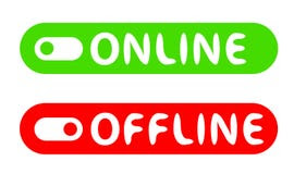 Online Offline Buttons Stock Illustrations Vectors Online Offline Buttons Stock Illustrations Vectors