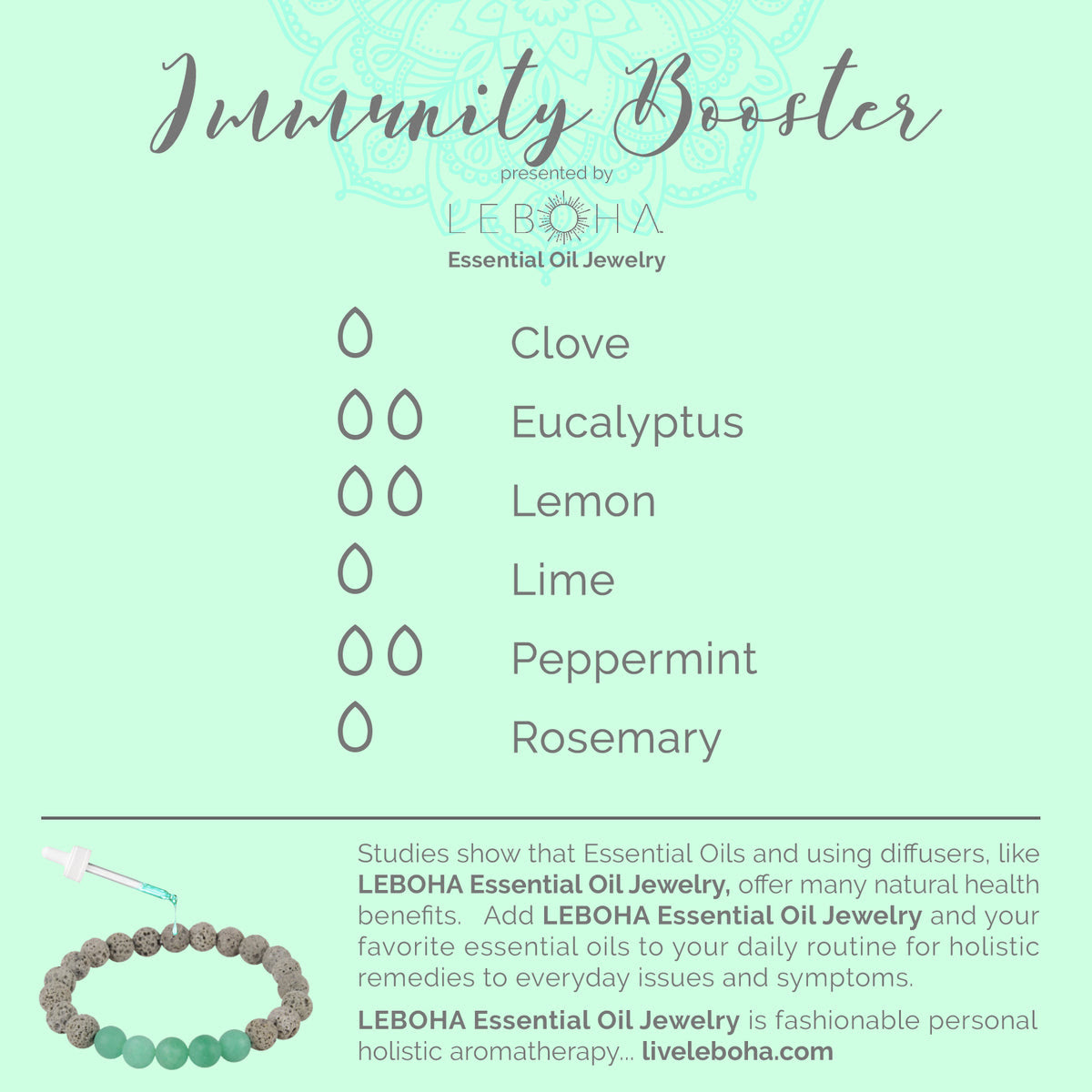 Essential Oil Recipe Immunity Booster Leboha