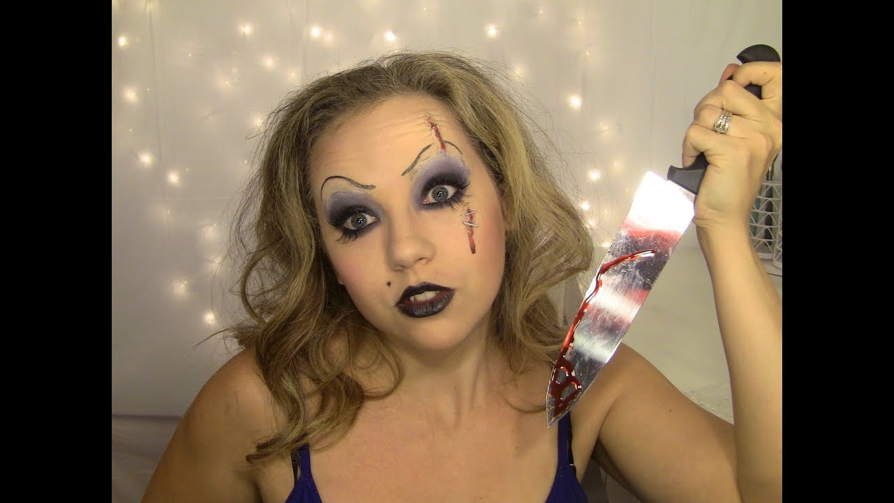 Happy Halloween! Bride of Chucky Inspired Makeup!  YouTube