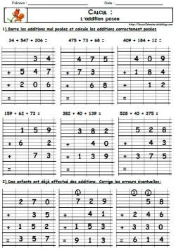 L Addition Posee Les Ce2 De Mimi
