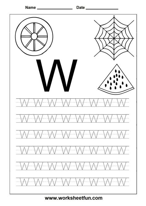 letter w tracing worksheets preschool dot to dot name tracing website