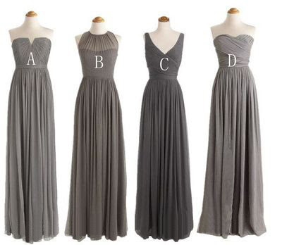 Charcoal grey bridesmaid dresses long bridesmaid dresses Charcoal grey bridesmaid dresses long bridesmaid dresses