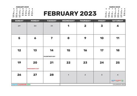 February 2023 calendars are here and ready to print! printable february 2023 calendar free 12 templates