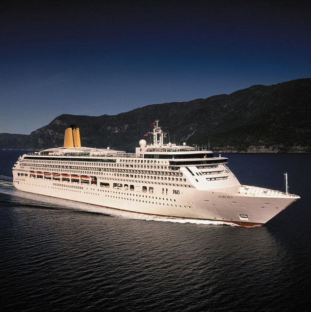 A big boat for a brilliant family holiday: Debra sailed on the P&O Cruises liner Aurora