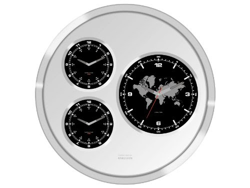 Best Reviews Karlsson Wall Clock Big Tic World Time 60 cm Diameter