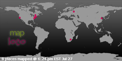 Profile Visitor Map - Click to view visits