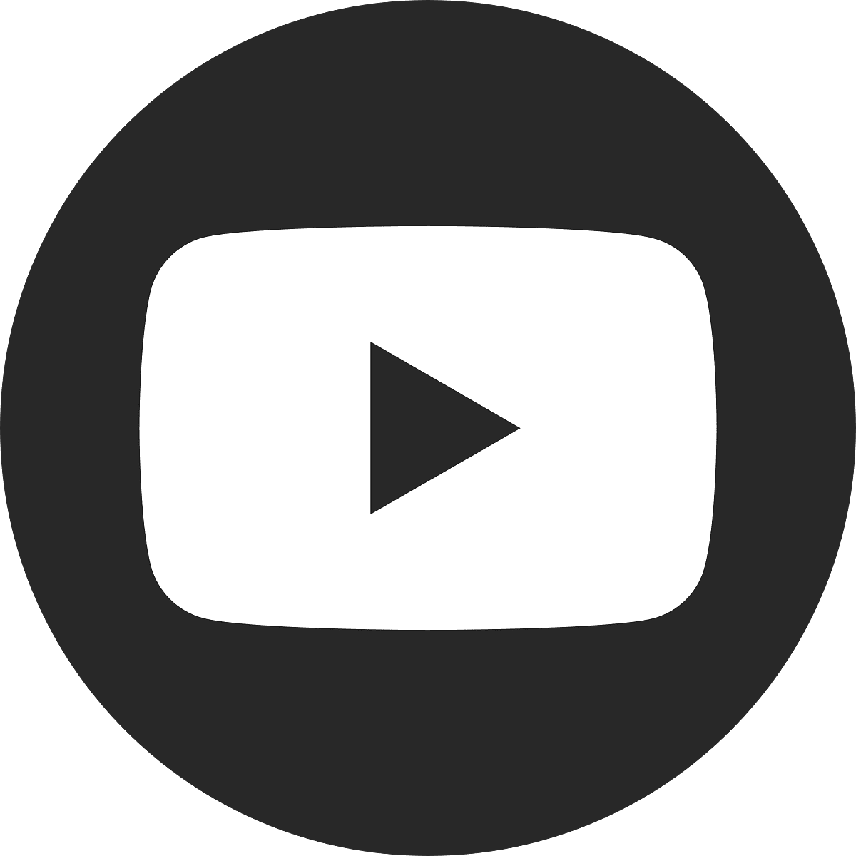 Black Dark Circle Youtube Logo Transparent Png Stickpng