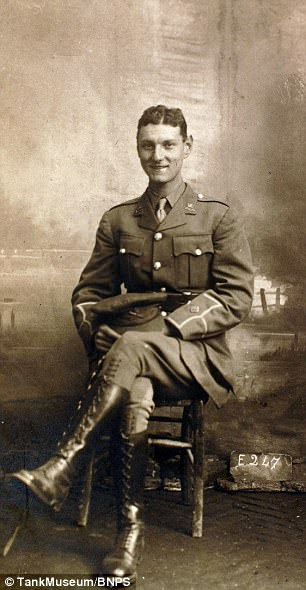 Lt Chick, pictured, was forced to abandon the offensive after five of his crew were injured, including two seriously