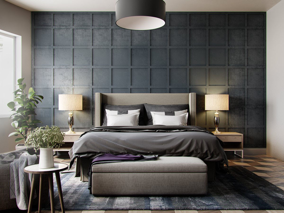 interior design bedroom wallpaper