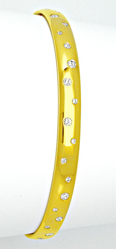 Foto 2, Neu! Brillant-Armreif 1,4 Carat, 18K extramassiv Luxus!, S8459