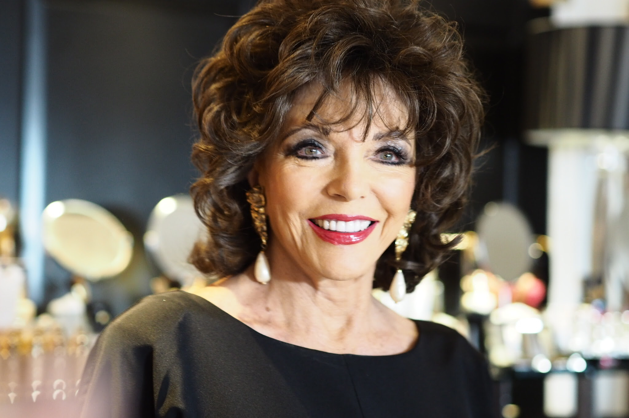 Get Lippie Joan Collins Joan Collins Timeless Beauty A/W launch at Claridges: Cocktails with Joan