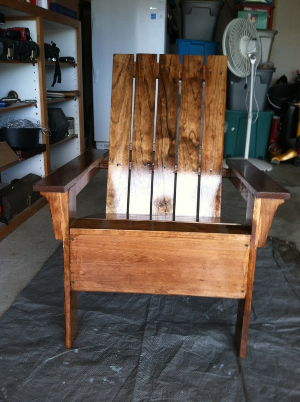 Ana White Patio Adirondack Chairs and Patio table from ...