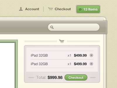 Checkout Interface
