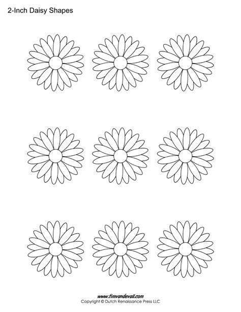 daisy templates tims printables