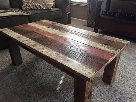 diy reclaimed barn wood coffee table diy  crafts