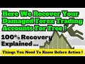 We recover damaged forex trading accounts - Things You Need To Know Before Action !