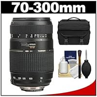 Tamron AF 70-300mm F/4-5.6 Di LD Macro Lens + Case + Accessory Kit for Sony Alpha A37, A57, A58, A65, A77, A99 Digital SLR Cameras