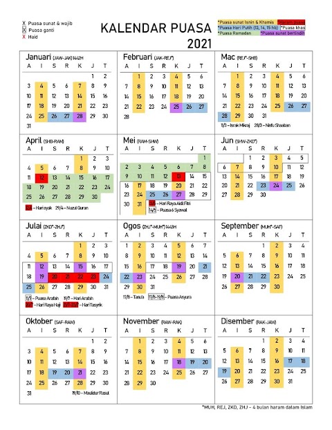 kalendar puasa islam 2019