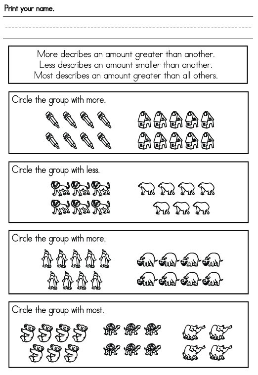 More Less or Equal