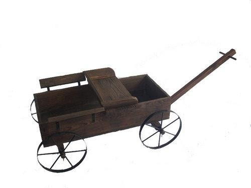 Wood Garden Wagons, Wagon Planters Wooden - garden wagon - wooden 