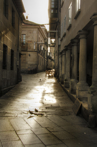 Street and light. Pontevedra. Galicia. Calle y luz