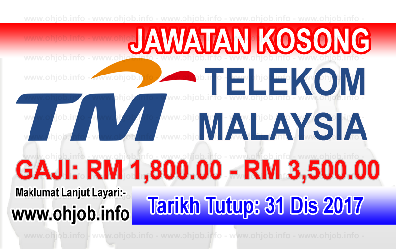 Jawatan Kerja Kosong TM - Telekom Malaysia logo www.ohjob.info disember 2017