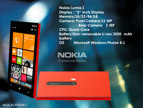 Nokia Lumia Z is a 5 inch Smartphone with Windows Phone 8.1