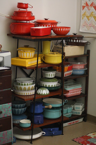 Sewing Room - Rainbow of Enamelware by Jeni Baker