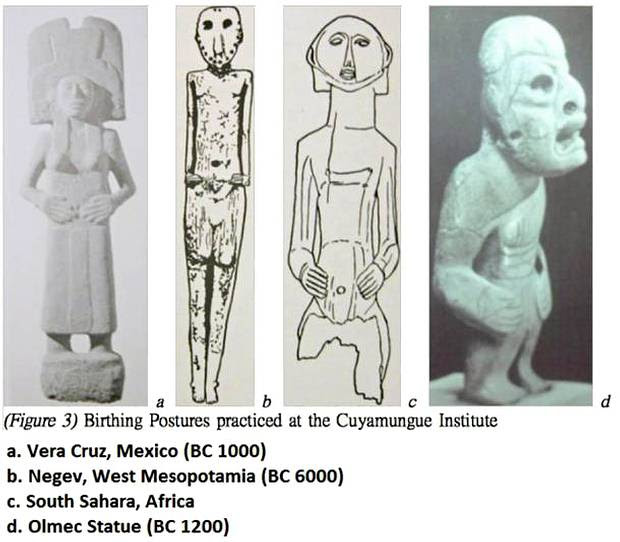 Paralelismos evidentes en diferentes estatuas antiguas de varias partes del mundo.
