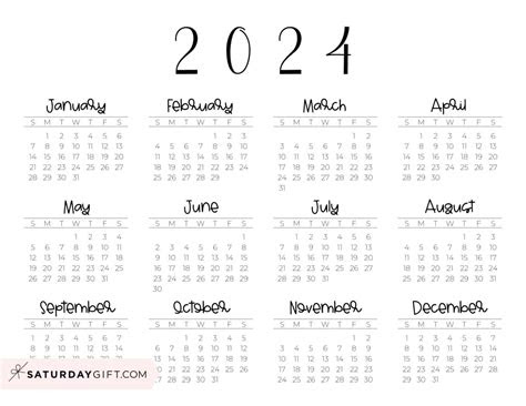 Do you find yourself constantly scribbling notes and reminders in the margins? 2024 calendar printable cute free 2024 yearly calendar templates