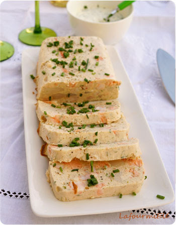 Terrine De Saumon St Jacques Et Crevettes Roses La Fourmi Ele