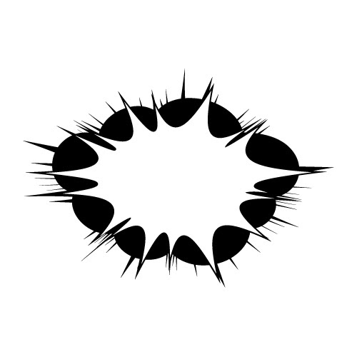 怒りが爆発したような吹き出しイラスト素材 無料 商用可能 マンガ素材 イラレ用epsとpng画像素材集