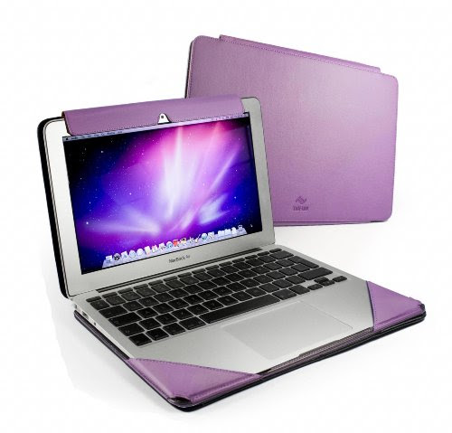 Tuff-Luv Slim-Line Faux Leather Case Cover for Apple MacBook Air (13