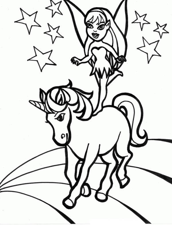 Printable Fairy Coloring Pages at GetDrawings | Free download Get the markers out and make an average day a little more magical (for free!) by printing out a few of our favorite fairy, rainbow, and baby unicorn coloring pages.