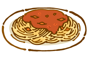 パスタのイラスト かわいいフリー素材が無料のイラストレイン