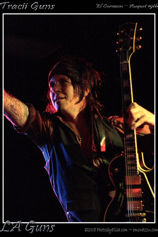 Tracii Guns of the LA Guns at El Corazon, Seattle