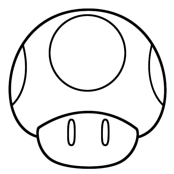 Mario Mushroom Coloring Page At Getdrawings Free Download